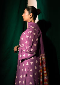 Plum Chic Jacquard 3 Piece Suit