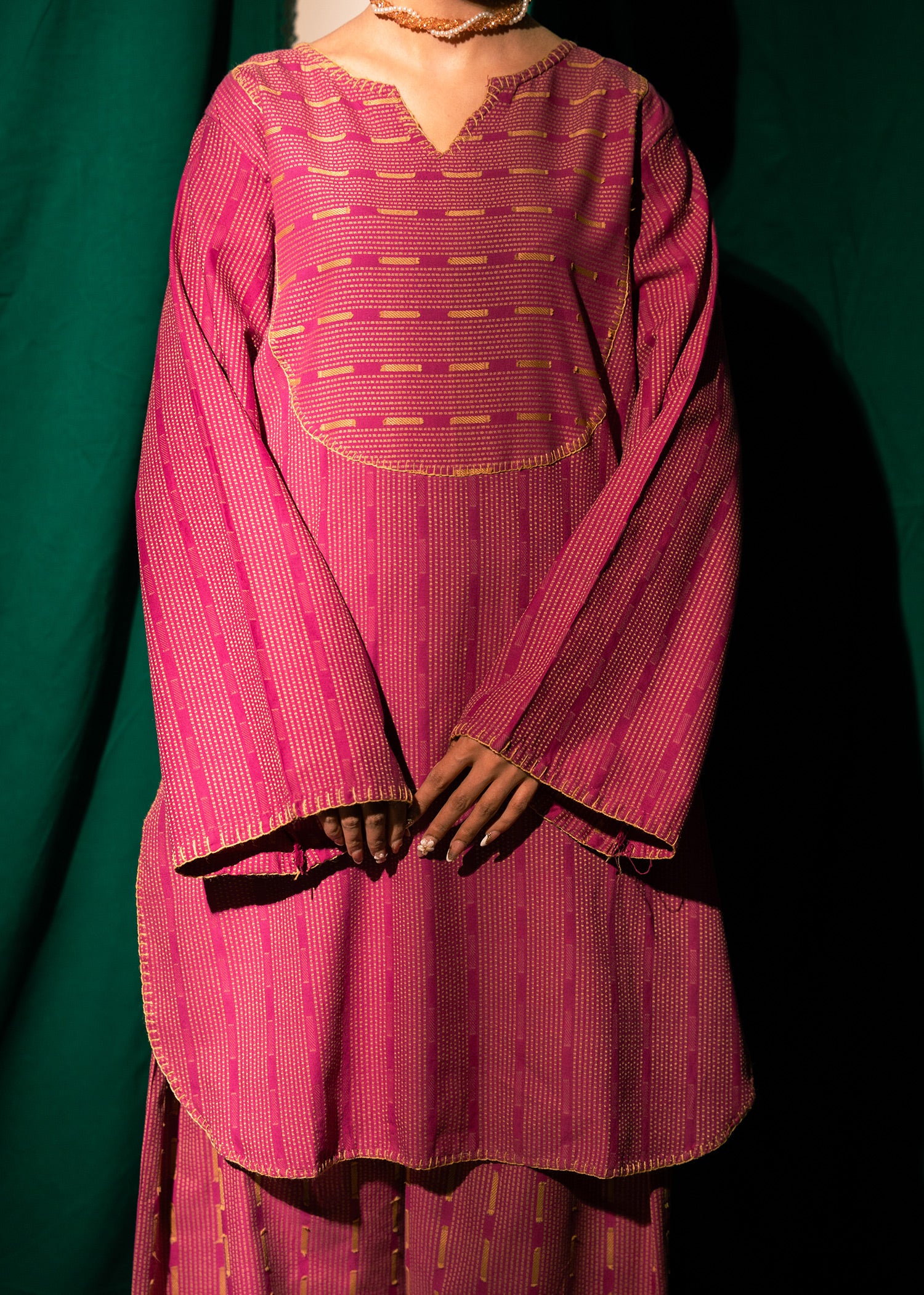 Rani Noor – Handcrafted Jacquard Two-Piece