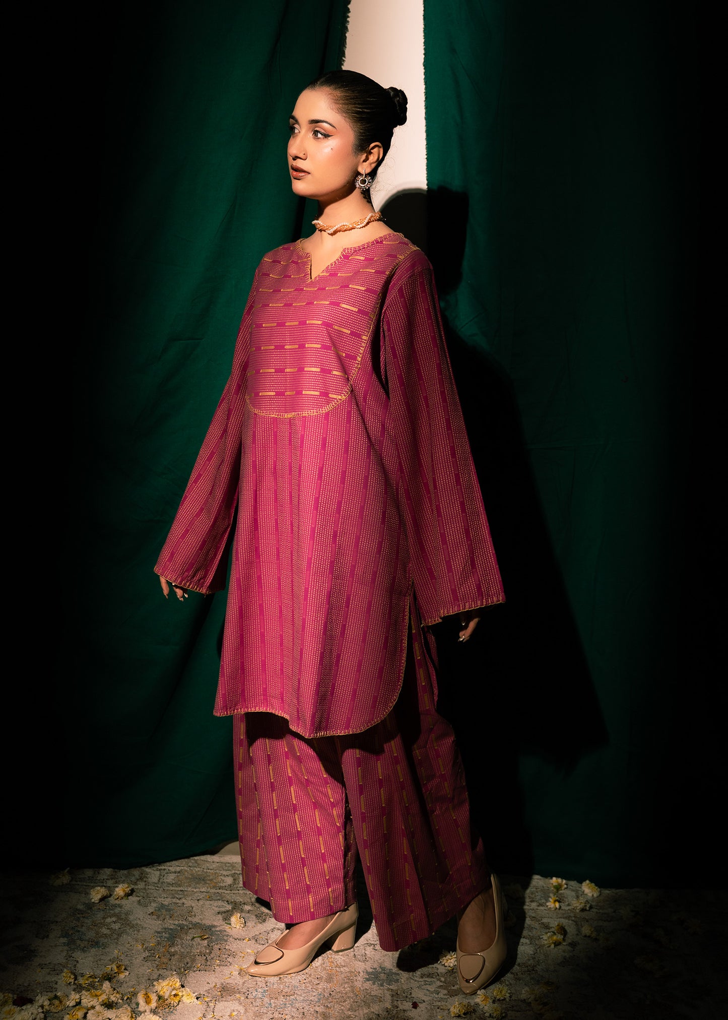 Rani Noor – Handcrafted Jacquard Two-Piece