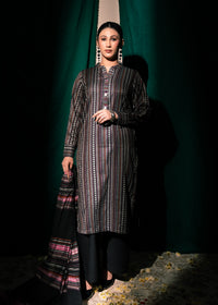 Midnight Stripe Jacquard 3 Piece Suit