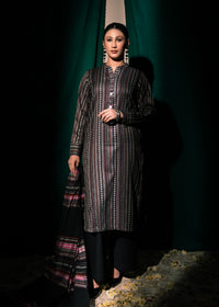 Midnight Stripe Jacquard 3 Piece Suit