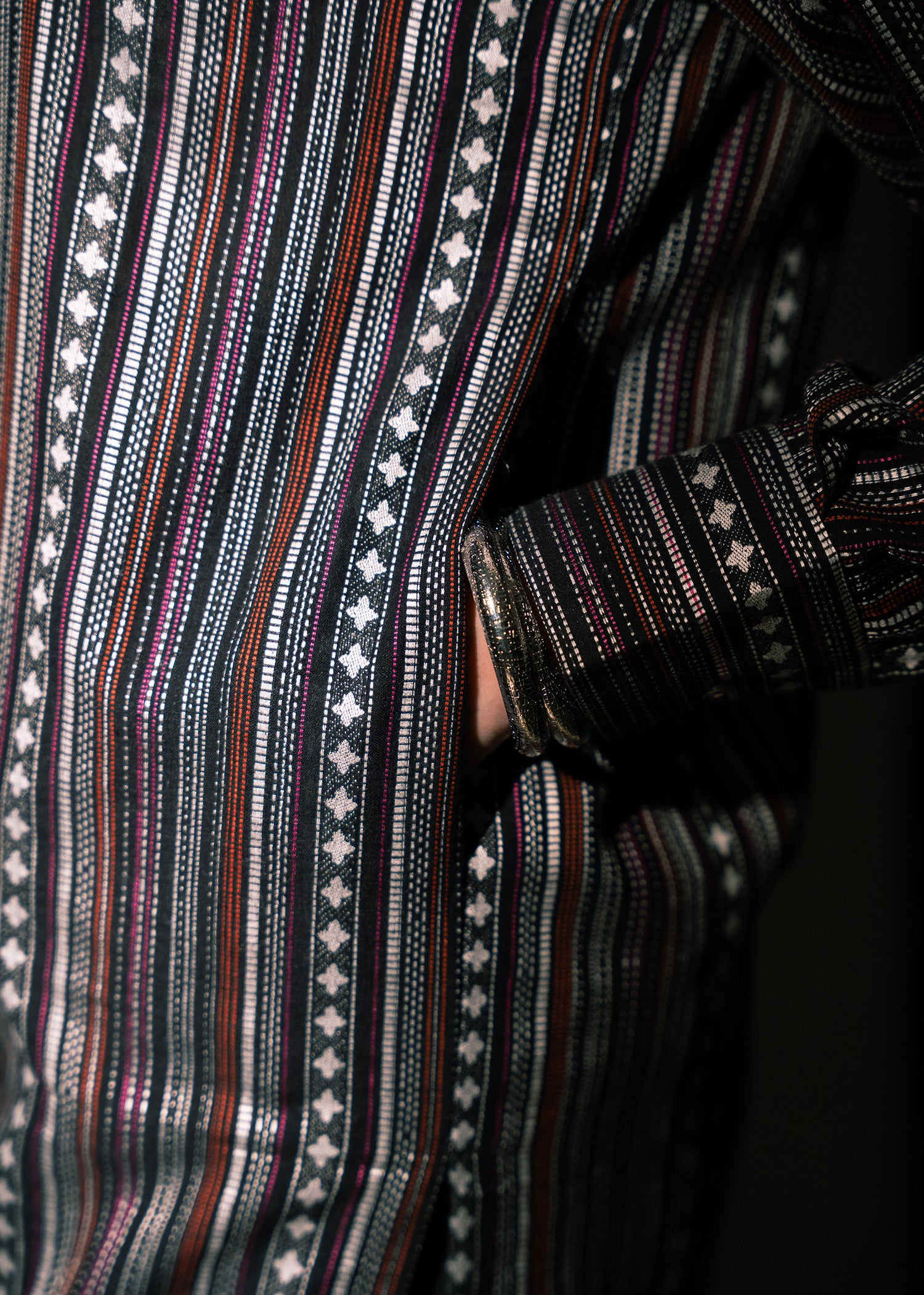 Midnight Stripe Jacquard 3 Piece Suit