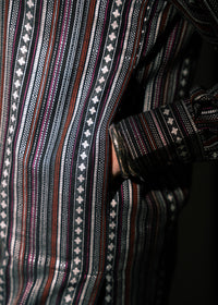 Midnight Stripe Jacquard 3 Piece Suit