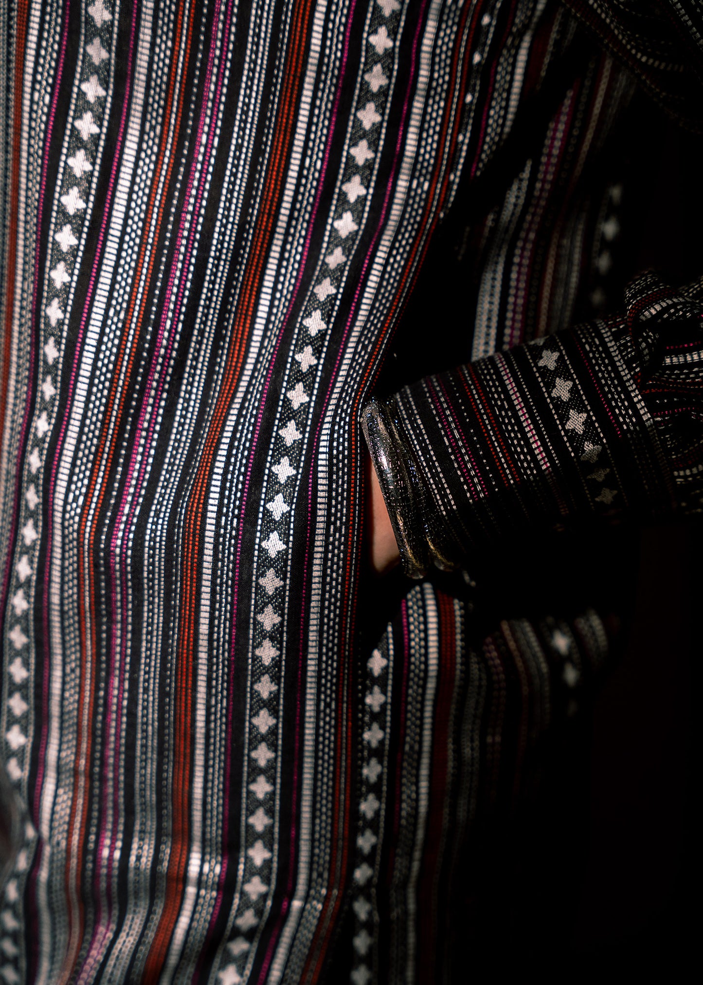 Midnight Stripe Jacquard 3 Piece Suit