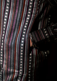 Midnight Stripe Jacquard 3 Piece Suit