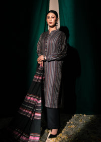 Midnight Stripe Jacquard 3 Piece Suit
