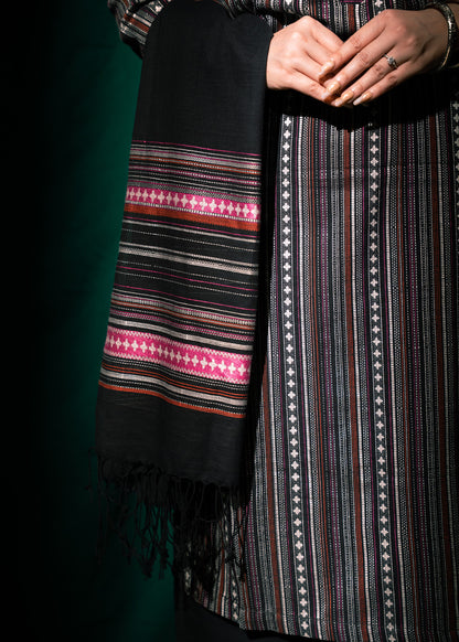 Midnight Stripe Jacquard 3 Piece Suit