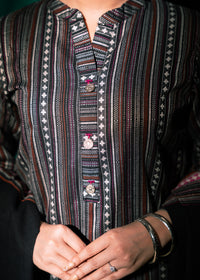 Midnight Stripe Jacquard 3 Piece Suit
