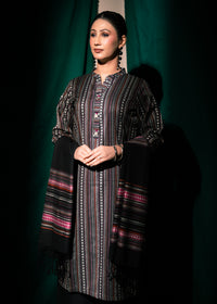 Midnight Stripe Jacquard 3 Piece Suit