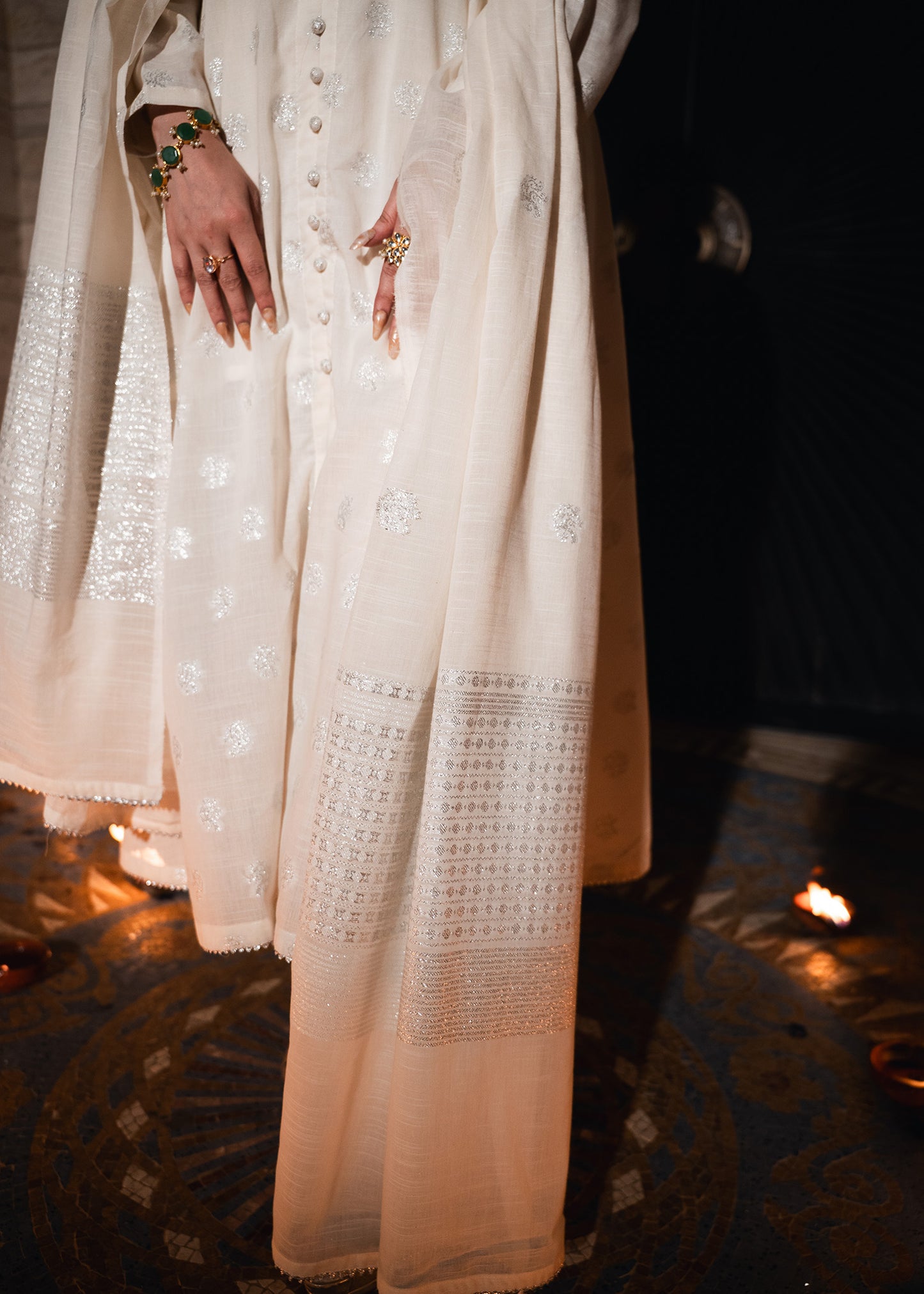 Noor-e-Silver – Regal Jacquard Three-Piece