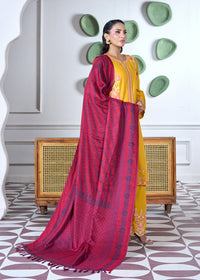 Deep Maroon Woven Shawl