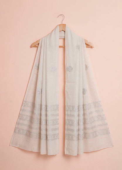 Creamy Off White Dupatta