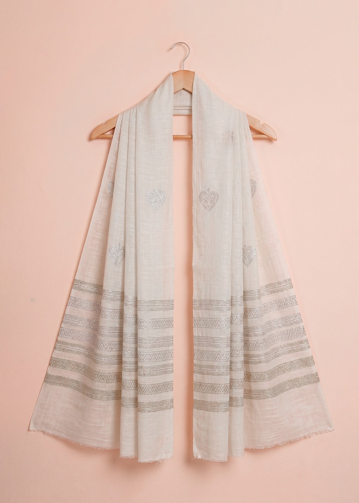 Soft Off White Dupatta