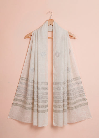 Soft Off White Dupatta