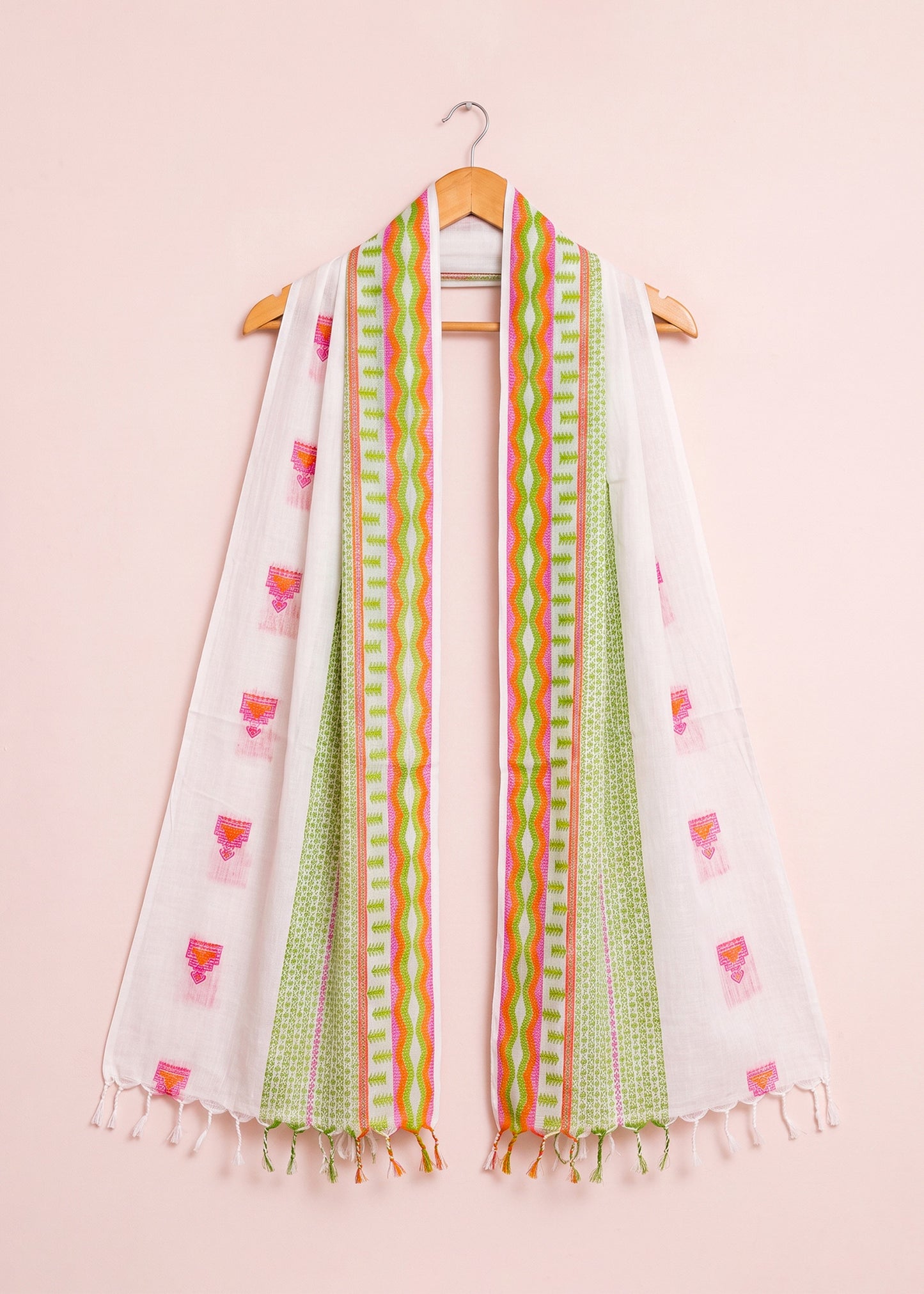 Crisp White Dupatta