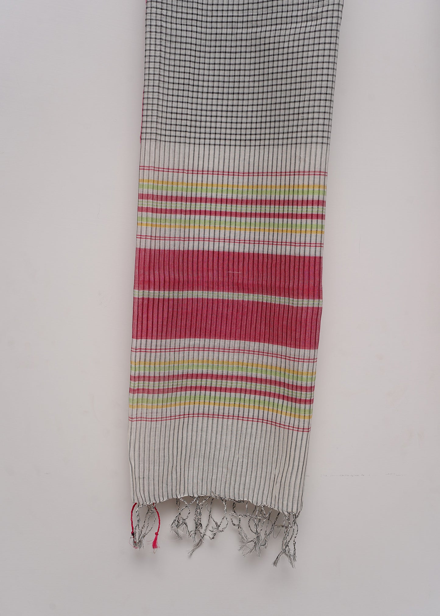Multi Stripe Black Dupatta