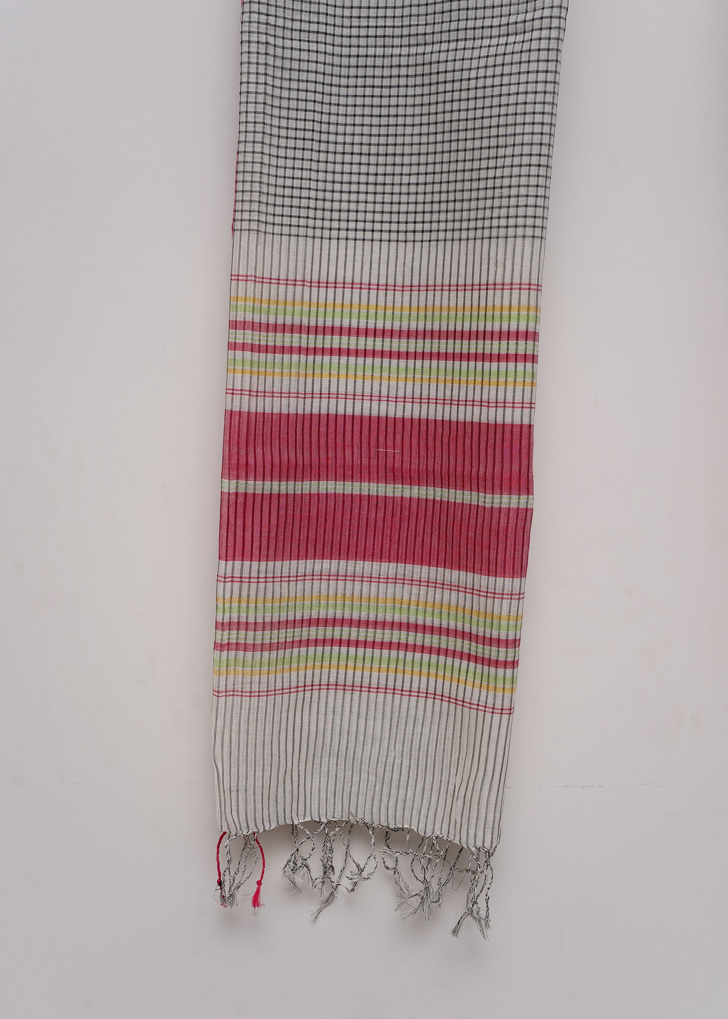 Multi Stripe Black Dupatta