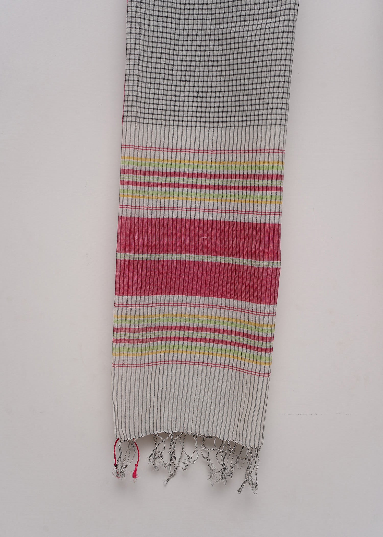 Multi Stripe Black Dupatta