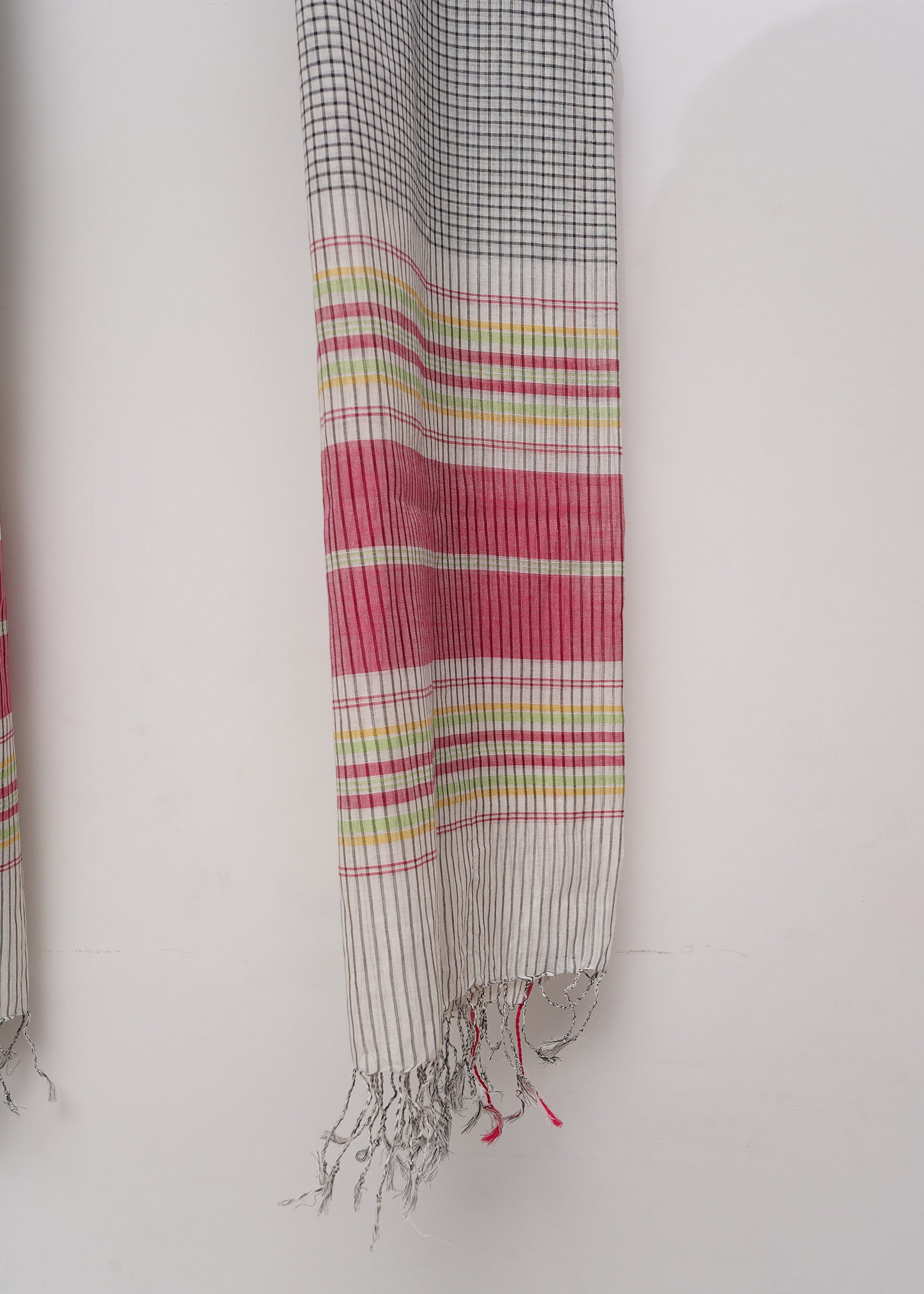 Multi Stripe Black Dupatta