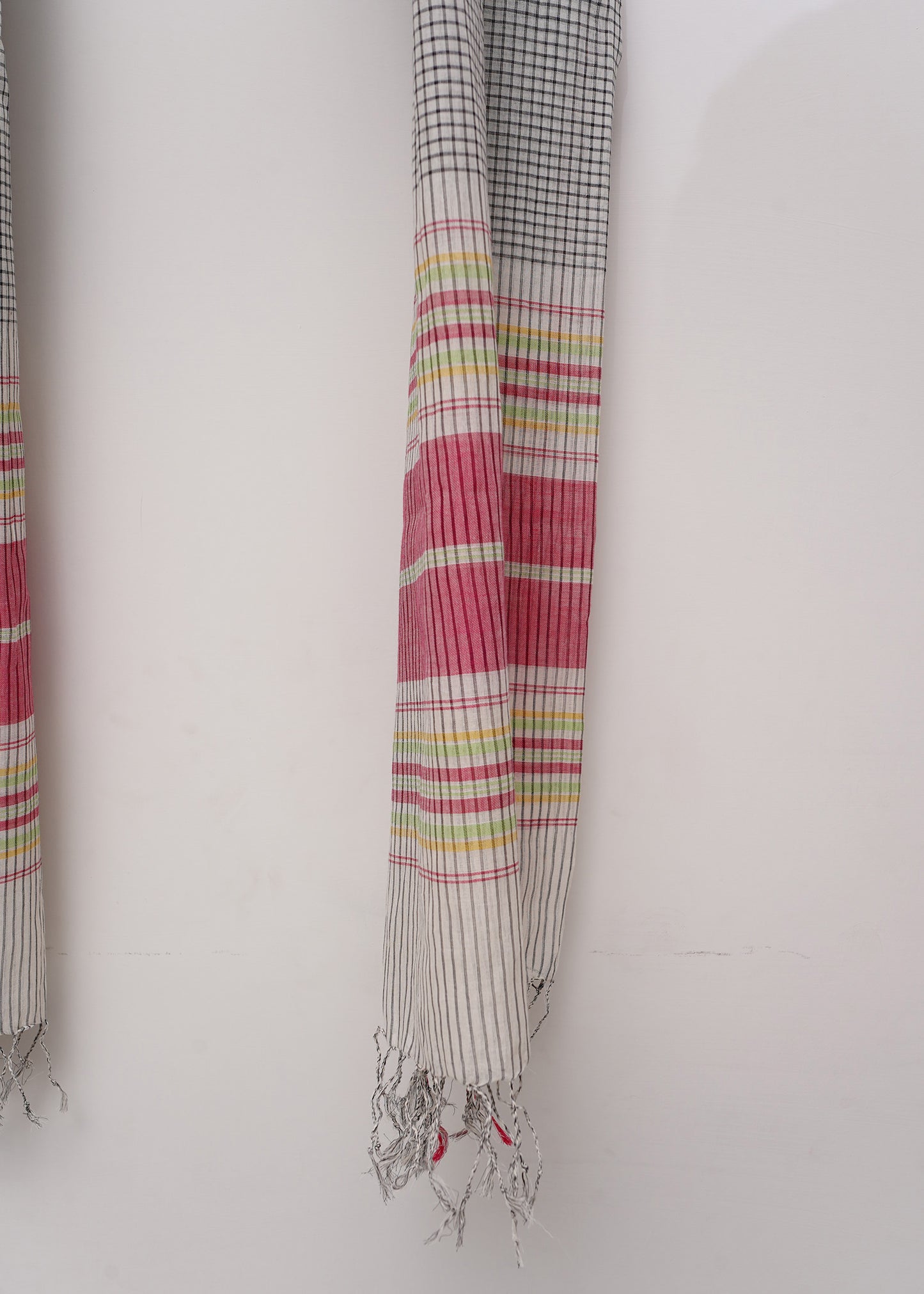Multi Stripe Black Dupatta