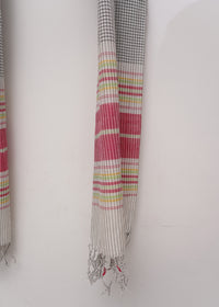 Multi Stripe Black Dupatta