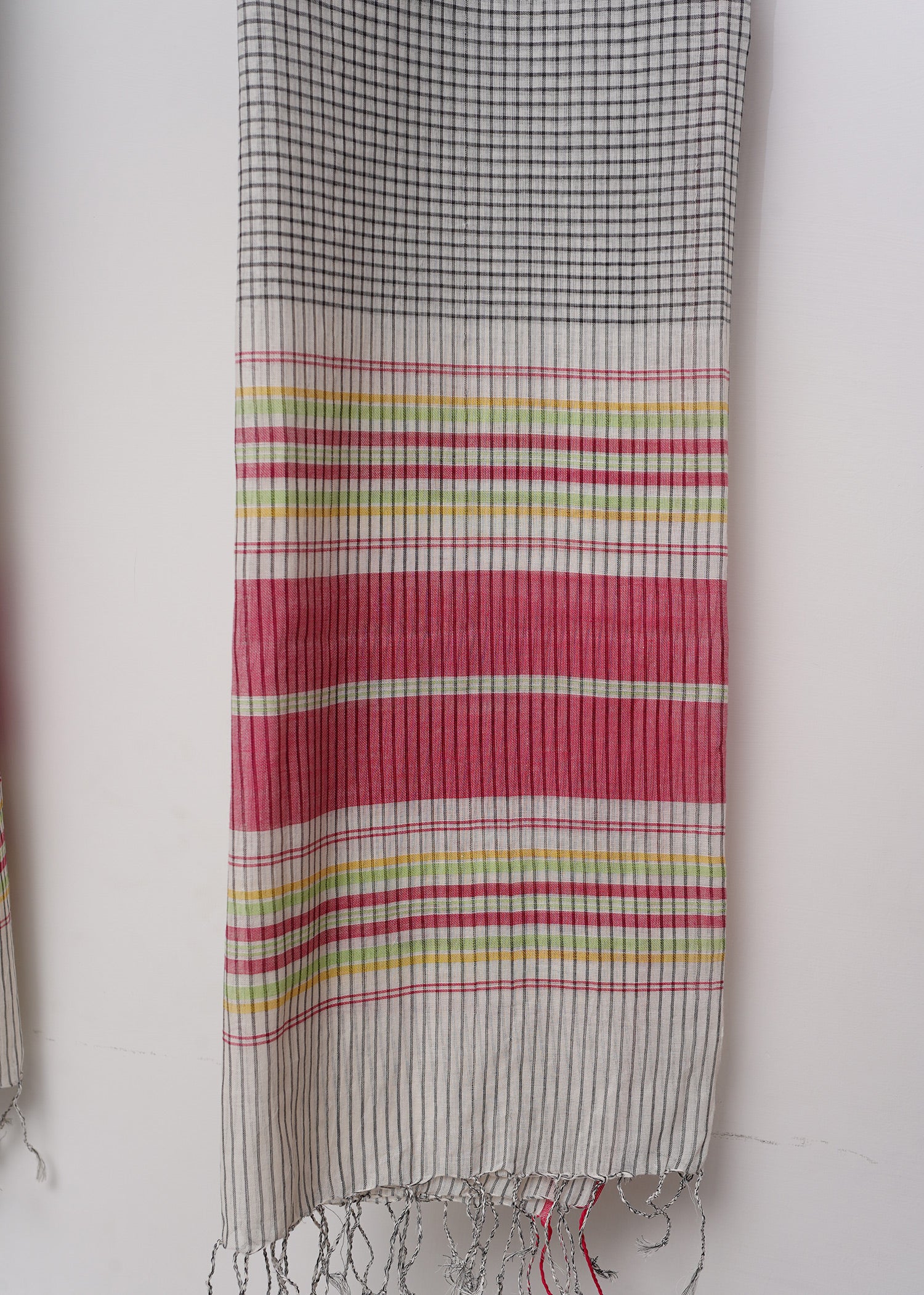 Multi Stripe Black Dupatta