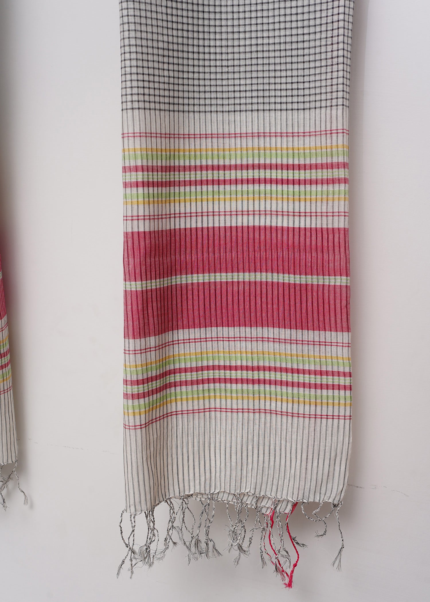 Multi Stripe Black Dupatta