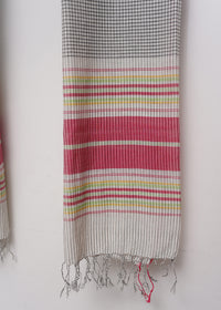 Multi Stripe Black Dupatta