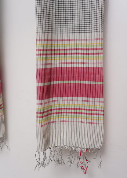 Multi Stripe Black Dupatta