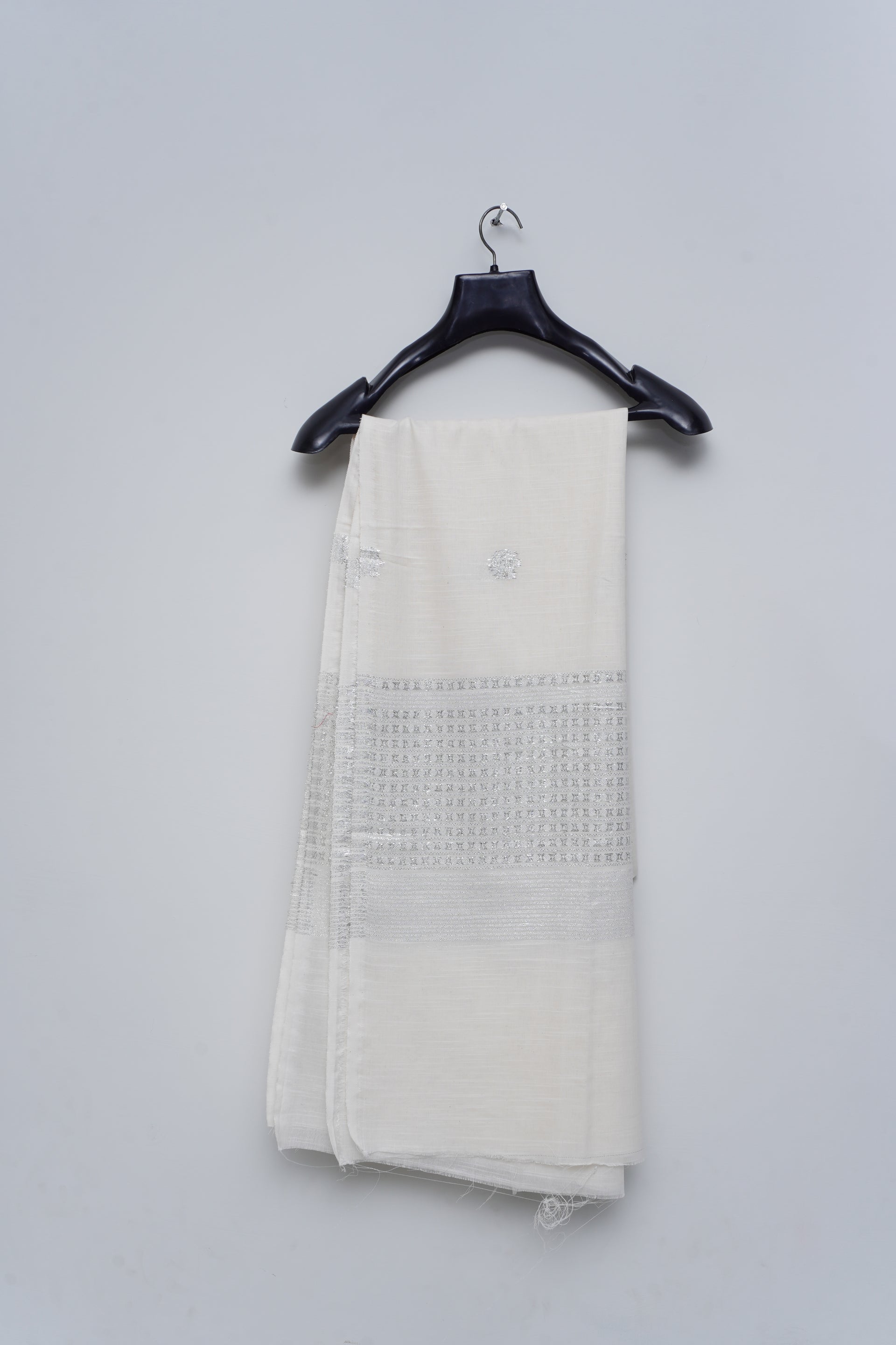 Egg shell White Dupatta