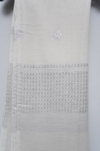 Egg shell White Dupatta