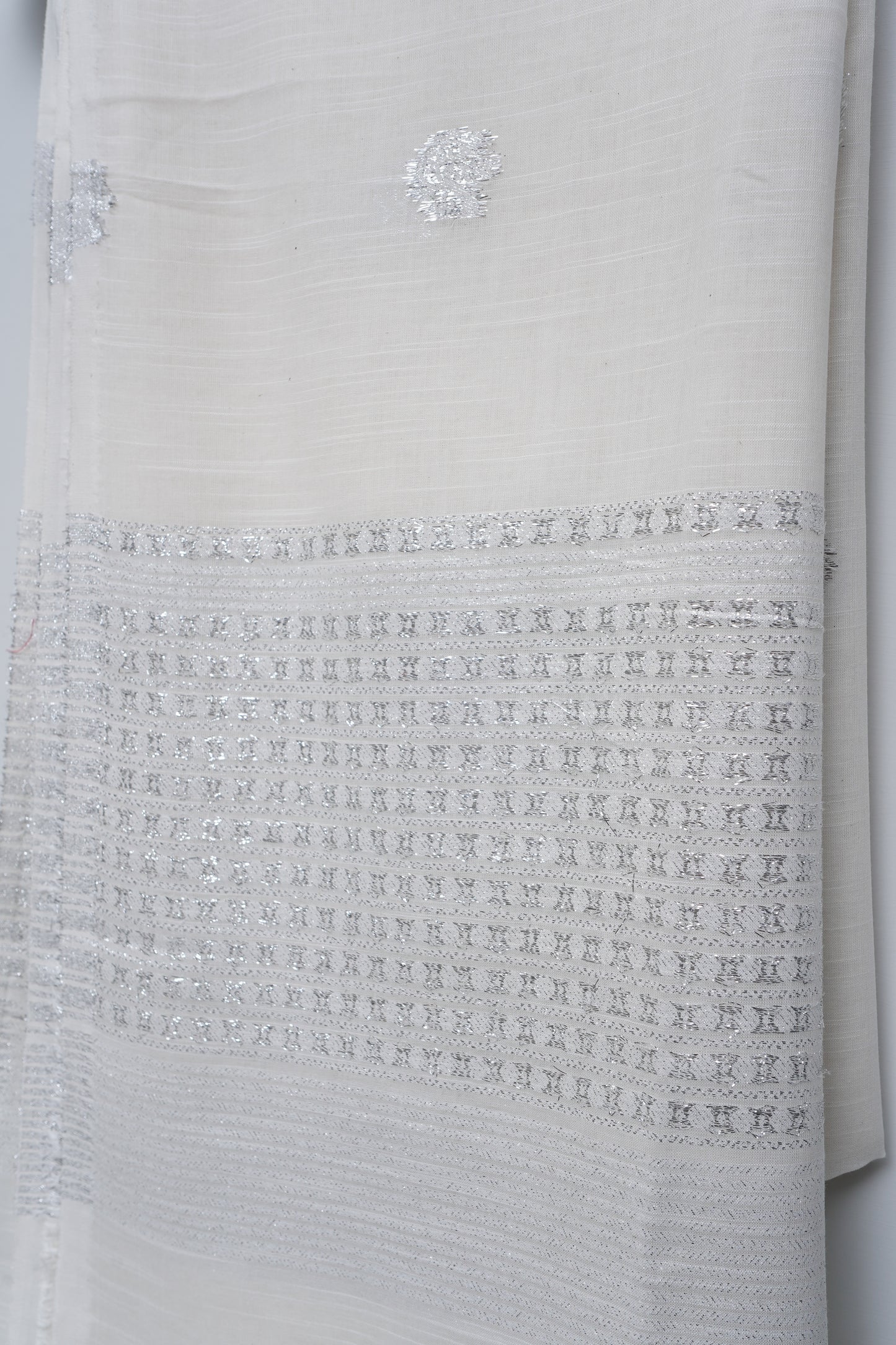 Egg shell White Dupatta