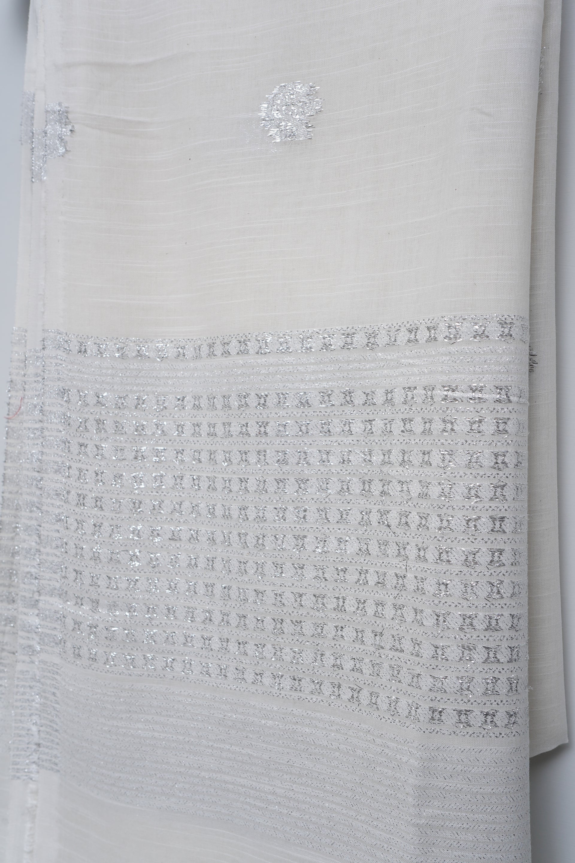 Egg shell White Dupatta