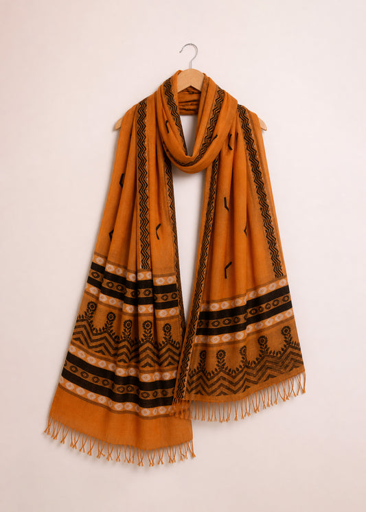 Mustard Orange Dupatta